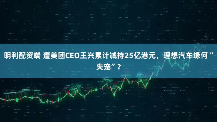 明利配资端 遭美团CEO王兴累计减持25亿港元，理想汽车缘何“失宠”？